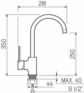 Смеситель для кухни РМС SL130-017F eco хром